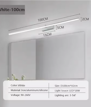 Moderne LED Wandlamp – Spiegel & Decor Verlichting, 40-100 cm