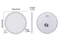 Ronde LED Badkamerspiegel – Touchscreen, Dimbaar & Anticondens
