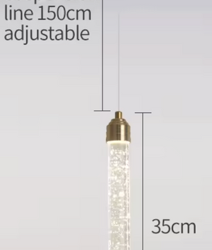 Nordic Crystal Led Hanglamp – Plafondlamp Modern & Sfeervol