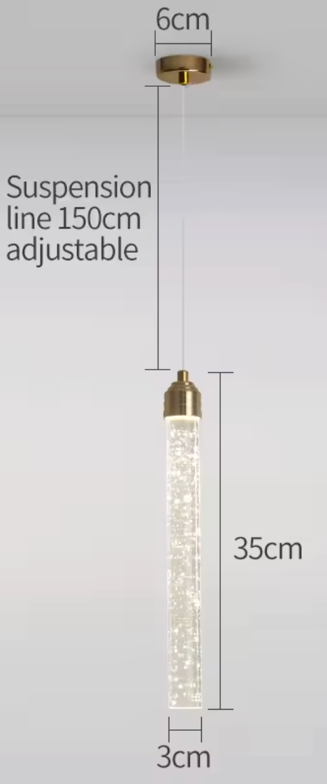 Nordic Crystal Led Hanglamp – Plafondlamp Modern & Sfeervol