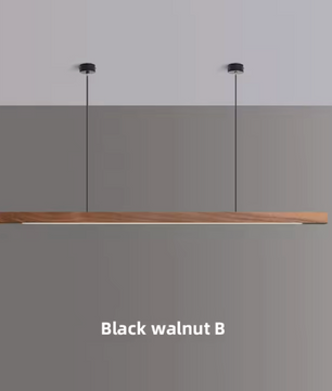 Houten LED Hanglamp – Lineair Grenen of walnoot hout – 80cm / 120cm / 150cm / 180cm