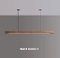 Houten LED Hanglamp – Lineair Grenen of walnoot hout – 80cm / 120cm / 150cm / 180cm