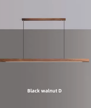 Houten LED Hanglamp – Lineair Grenen of walnoot hout – 80cm / 120cm / 150cm / 180cm
