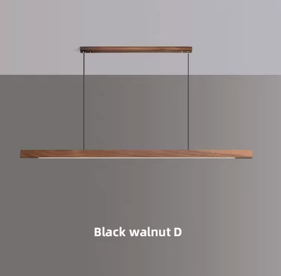 Houten LED Hanglamp – Lineair Grenen of walnoot hout – 80cm / 120cm / 150cm / 180cm