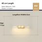 Moderne LED Wandlamp voor Badkamerspiegel – Dimbaar & 3 Lichtkleuren