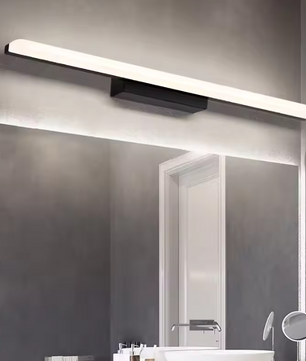 Moderne LED Wandlamp voor Badkamerspiegel – Aluminium & Acryl, Warm of Koud Licht