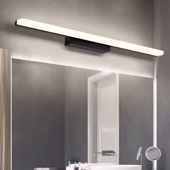 Moderne LED Wandlamp voor Badkamerspiegel – Aluminium & Acryl, Warm of Koud Licht