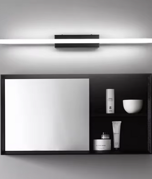 Moderne LED Wandlamp voor Badkamerspiegel – Aluminium & Acryl, Warm of Koud Licht