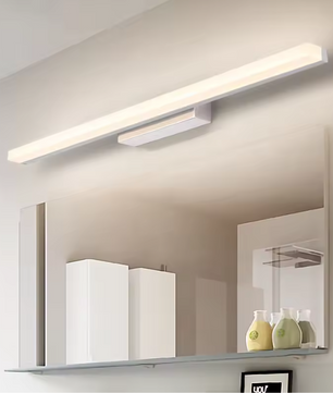 Moderne LED Wandlamp voor Badkamerspiegel – Aluminium & Acryl, Warm of Koud Licht