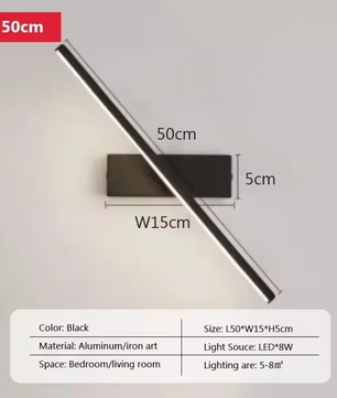 Moderne LED Wandlamp – Draaibaar, Stijlvolle Binnenverlichting