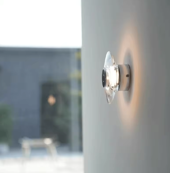 Ronde Kristallen LED Wandlamp – Modern, Stijlvol & Sfeervol