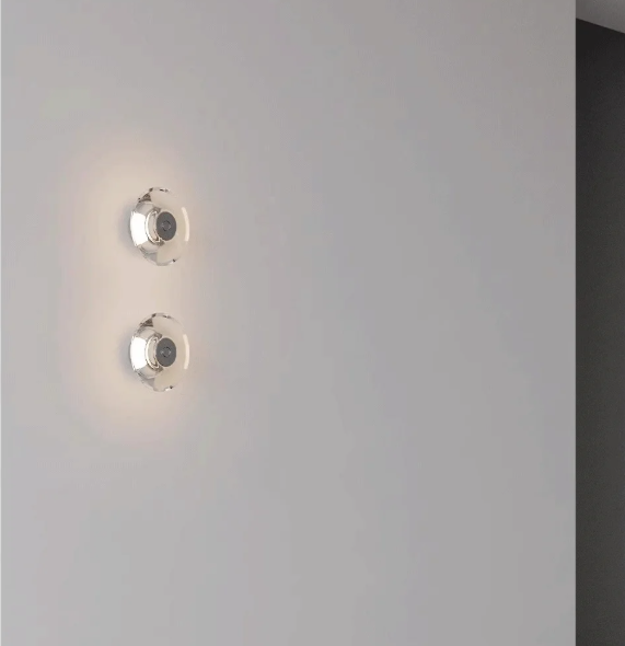 Ronde Kristallen LED Wandlamp – Modern, Stijlvol & Sfeervol