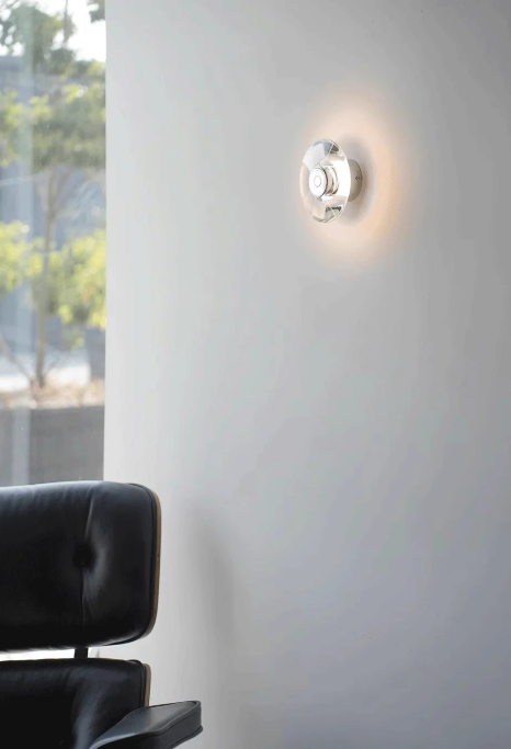 Ronde Kristallen LED Wandlamp – Modern, Stijlvol & Sfeervol
