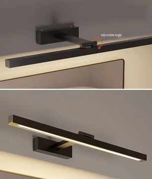 Moderne LED Spiegel Wandlamp – Tricolor, Aluminium & Sfeervol
