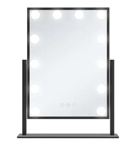 Hollywood LED Make-upspiegel – 12 Lampen, Touchscreen & Verlichting