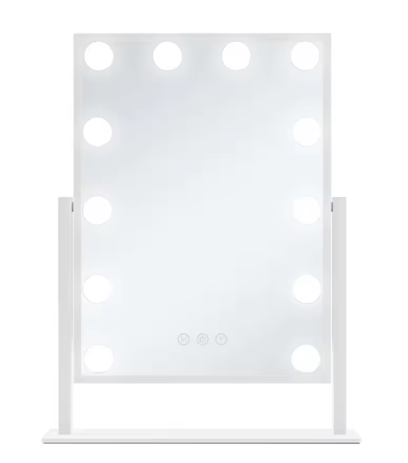 Hollywood LED Make-upspiegel – 12 Lampen, Touchscreen & Verlichting
