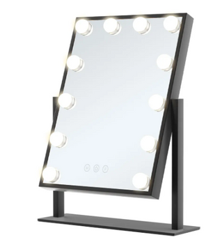 Hollywood LED Make-upspiegel – 12 Lampen, Touchscreen & Verlichting