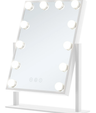 Hollywood LED Make-upspiegel – 12 Lampen, Touchscreen & Verlichting