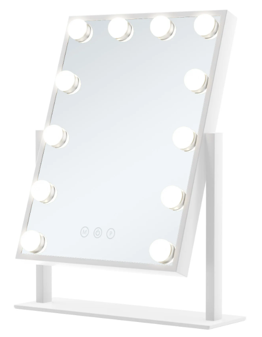 Hollywood LED Make-upspiegel – 12 Lampen, Touchscreen & Verlichting