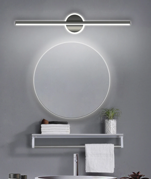 Moderne LED Wandlamp – Minimalistisch Design, Zwart & Goud, 40/60/80 cm