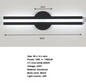 Moderne LED Wandlamp – 24W, Zwart, Warm Wit 3000K