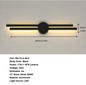 Moderne LED Wandlamp – 24W, Zwart, Warm Wit 3000K