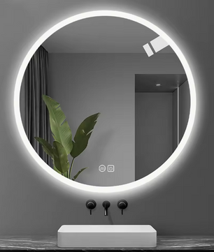 Ronde LED Badkamerspiegel – 80 cm, Anti-Fog, Dimbaar & Verstelbaar Licht