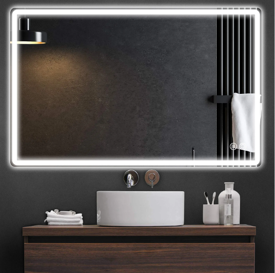Ronde LED Badkamerspiegel – 80 cm, Anti-Fog, Dimbaar & Verstelbaar Licht