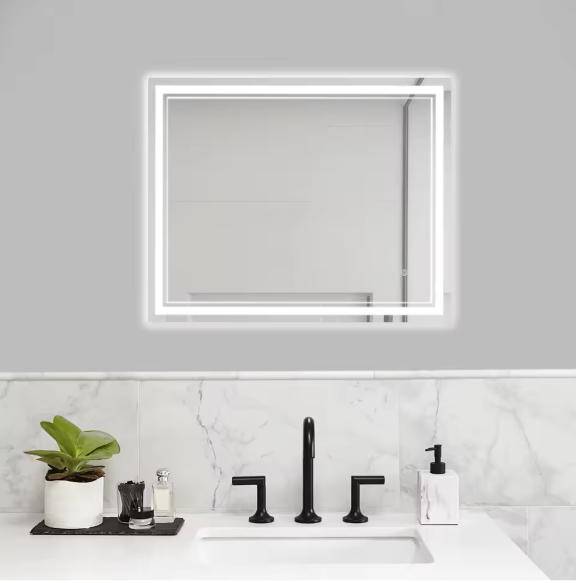LED Badkamerspiegel 70×90 cm – Anti-Fog, Dimbaar & Verstelbaar Licht
