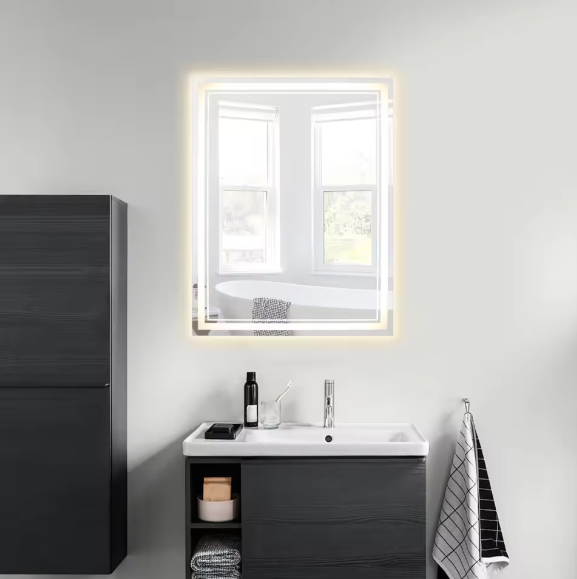 LED Badkamerspiegel 70×90 cm – Anti-Fog, Dimbaar & Verstelbaar Licht