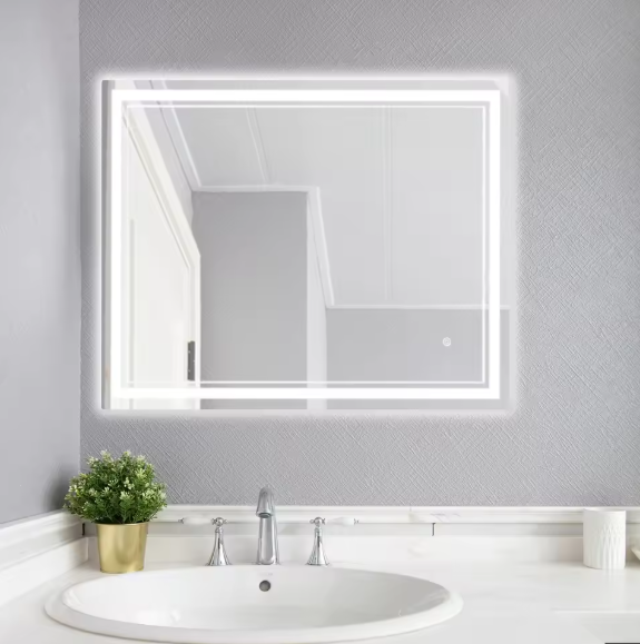 LED Badkamerspiegel 70×90 cm – Anti-Fog, Dimbaar & Verstelbaar Licht