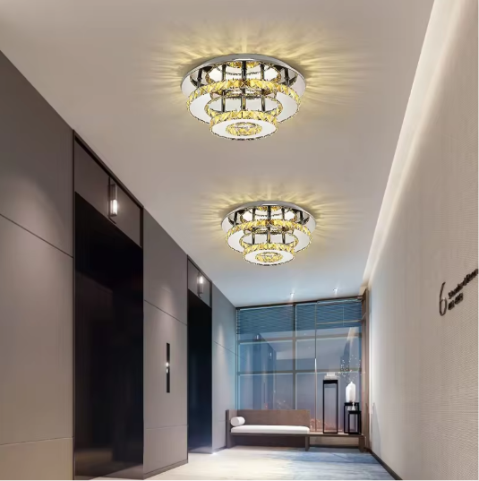 Kristallen Plafondlamp Rond – Modern LED Lichtarmatuur 36W