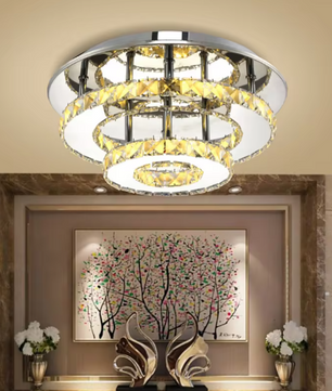 Kristallen Plafondlamp Rond – Modern LED Lichtarmatuur 36W