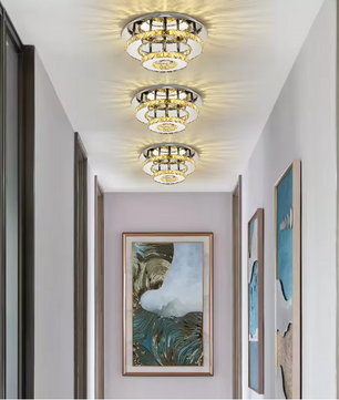 Kristallen Plafondlamp Rond – Modern LED Lichtarmatuur 36W