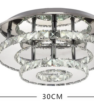 Kristallen Plafondlamp Rond – Modern LED Lichtarmatuur 36W