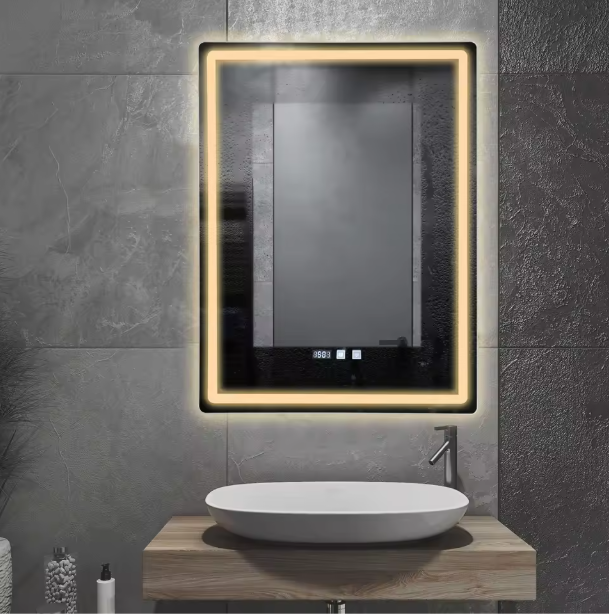 LED Badkamerspiegel 60×80 cm – Dimbaar, Anti-Fog & Slim Display