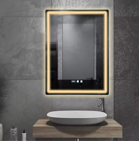 LED Badkamerspiegel 60×80 cm – Dimbaar, Anti-Fog & Slim Display