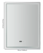 LED Badkamerspiegel 60×80 cm – Dimbaar, Anti-Fog & Slim Display