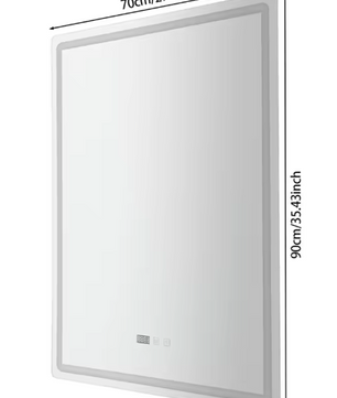 LED Badkamerspiegel 60×80 cm – Dimbaar, Anti-Fog & Slim Display