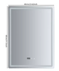 LED Badkamerspiegel 60×80 cm – Dimbaar, Anti-Fog & Slim Display
