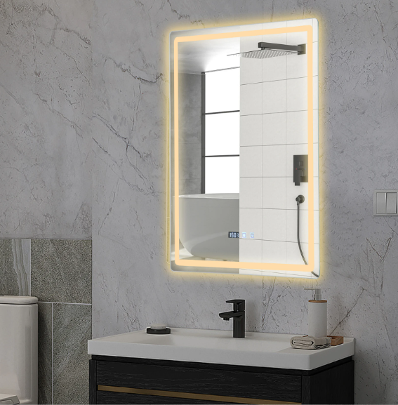 LED Badkamerspiegel 60×80 cm – Dimbaar, Anti-Fog & Slim Display