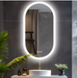 Ovale LED Badkamerspiegel – Dimbaar, Anti-Fog & 3 Lichtkleuren