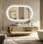 Ovale LED Badkamerspiegel – Dimbaar, Anti-Fog & 3 Lichtkleuren