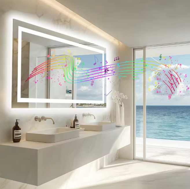 LED Badkamerspiegel 120×60 cm – Dimbaar, Anti-Fog & Bluetooth