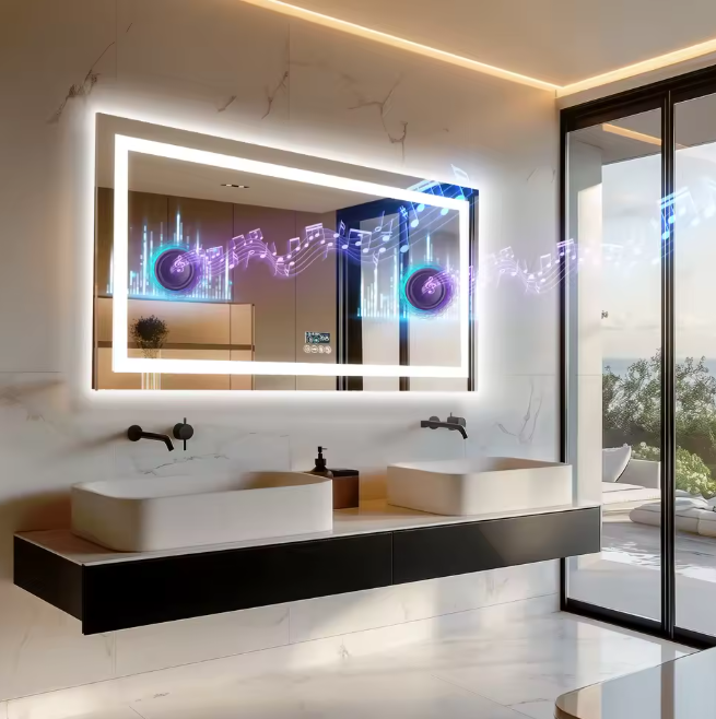 LED Badkamerspiegel 120×60 cm – Dimbaar, Anti-Fog & Bluetooth