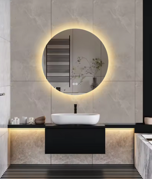 Ronde LED Badkamerspiegel 60×60 cm – Dimbaar & Anticondens