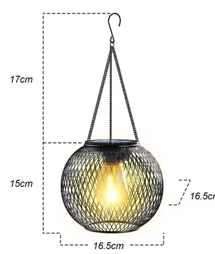 Solar LED Zonnelantaarn – Waterdicht, Warm Wit Licht & Automatische Sensor