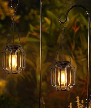 Solar LED Zonnelantaarn – Waterdicht, Warm Wit Licht & Automatische Sensor