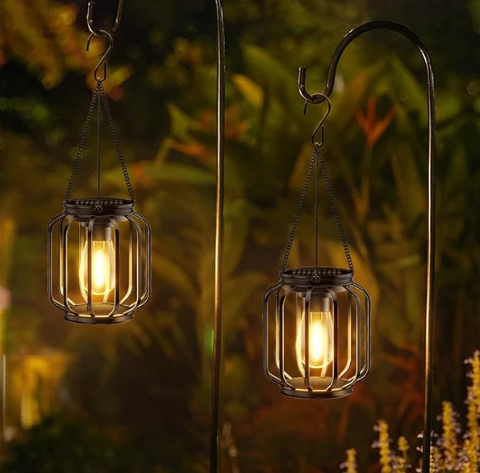 Solar LED Zonnelantaarn – Waterdicht, Warm Wit Licht & Automatische Sensor