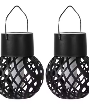LED Solar Vlameffect Lantaarn – Hangend, Waterdicht & Tuinverlichting